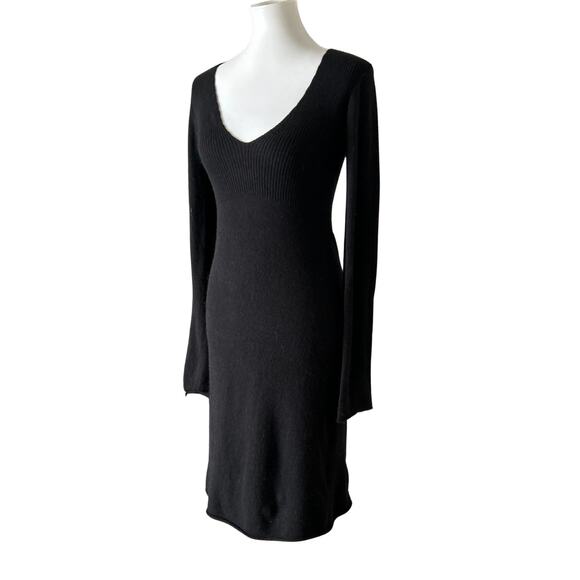 Vintage Y2K Diab’less Paris Black Knit Sweater Dress – French Archive Label, T2 - Picture 3 of 9
